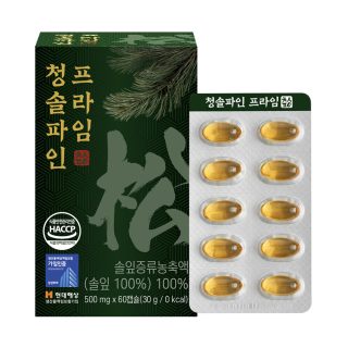 49.맘픽 청솔파인 프라임 송침유 500mgx60캡슐１７