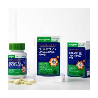 157.영진약품 항산화&면역건강 그린프로폴리스 츄어블 1,200mg x 60정 (1개월분)